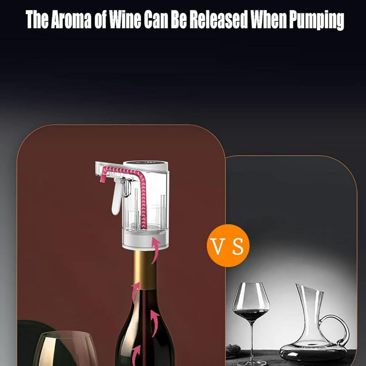 Liquor Dispenser, Smart Dispenser, Smart Automatic Touch Control Alcohol Pourer, Built-In Aeration Tech to Enhance Every Drink, for Any Bottle, Black