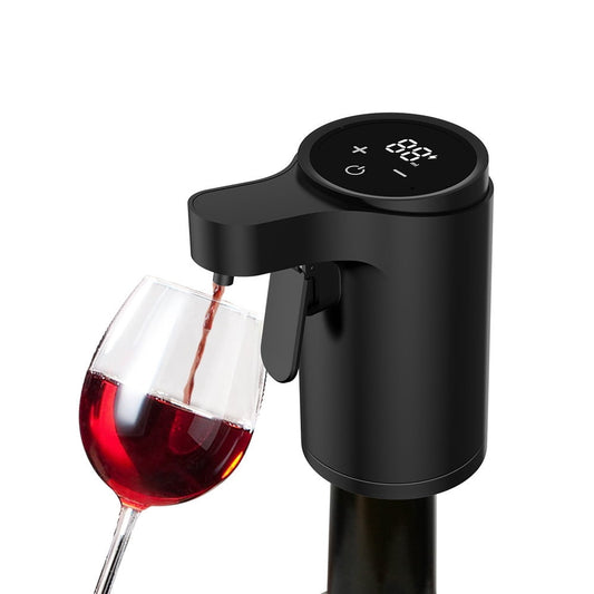 Liquor Dispenser, Smart Dispenser, Smart Automatic Touch Control Alcohol Pourer, Built-In Aeration Tech to Enhance Every Drink, for Any Bottle, Black