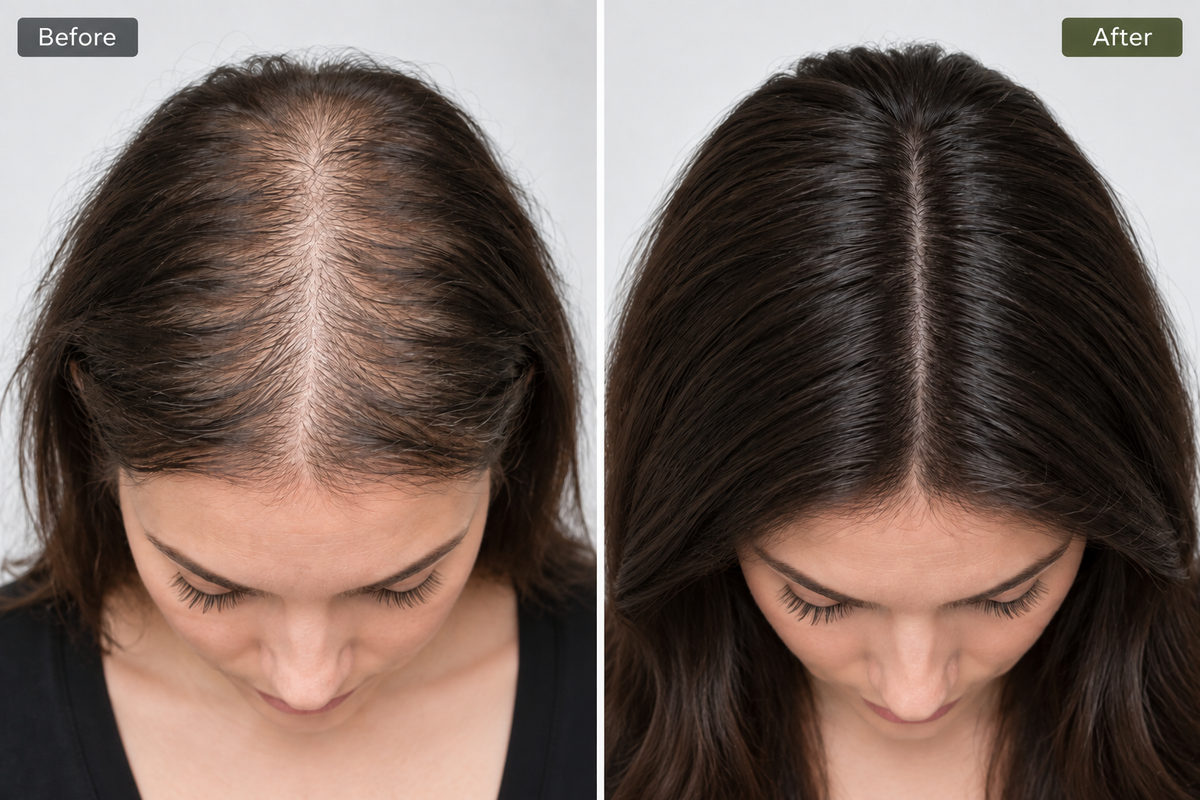 Hair Growth Before & After
