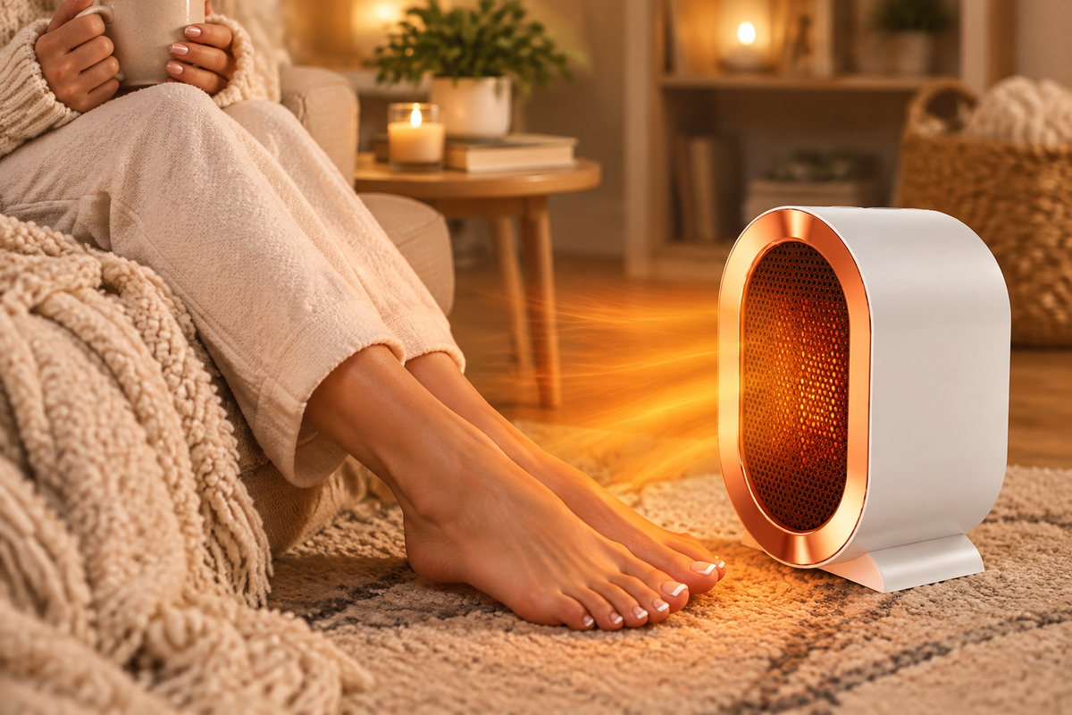 Heater Lifestyle - Woman Warming Feet